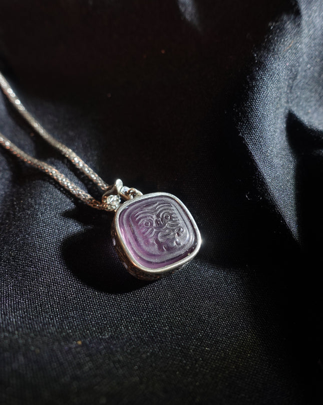 Sterling Silver & Amethyst Wealth Goddess Zakirum Necklace