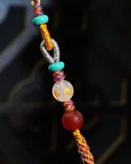 Spiritual Energy Five Eyes Dzi Beads Necklace