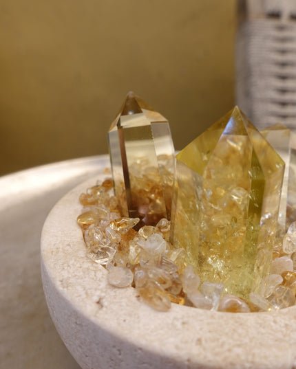 Citrine Crystal Bowl for Wealth & Energy Clearing