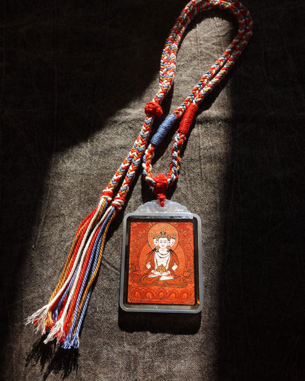 Vairocana Agate Pendant | Tibetan Buddhist Amulet