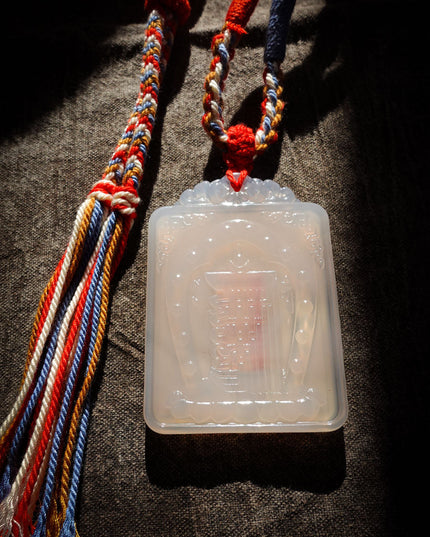 Vairocana Agate Pendant | Tibetan Buddhist Amulet