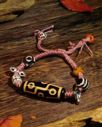 Nine Eyes Dzi Beads Tibetan Millennium Dzi Beads