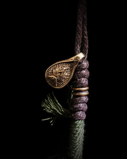 Clear Quartz Four-Pronged Vajra | Tibetan Protective Pendant