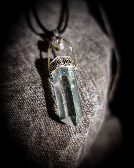 Clear Quartz Sterling Silver Pendant