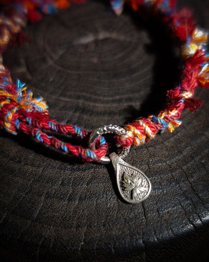 Tibetan Love Bracelet - Handwoven Cotton Wristband with Vibrant Energy
