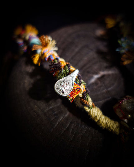 Tibetan Quartz & Clear Quartz Handwoven Necklace
