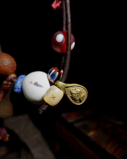 Tibetan Guardian Yak Bone Necklace