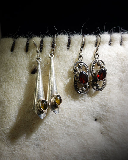 Sterling Silver Ruby Earrings | Elegant Gemstone Jewelry