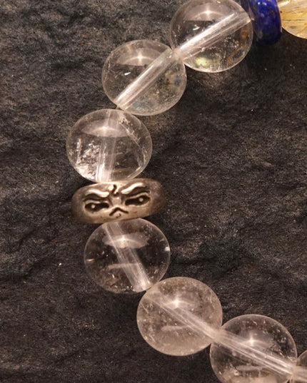Wisdom Healing Vairocana Clear Quartz Buddha Bracelet