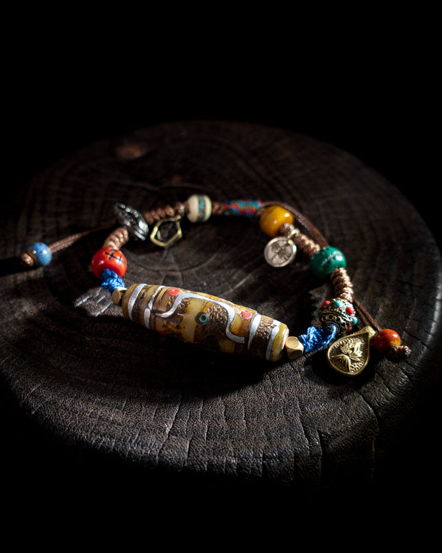 Sacred Tibetan Dzi Energy Bracelet
