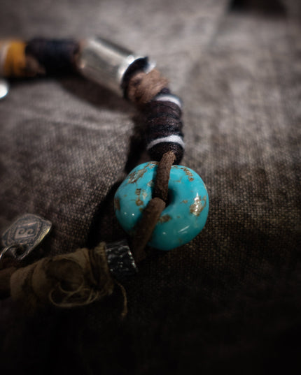 Serenity Balance Turquoise Bracelet | Tibetan-Inspired Woven Design