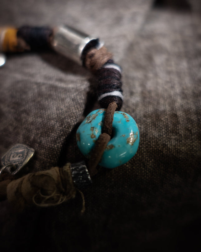 Serenity Balance Turquoise Bracelet | Tibetan-Inspired Woven Design