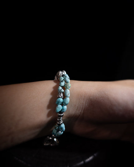 Balance Wisdom Turquoise Bracelet | Citoline & Sterling Silver Design