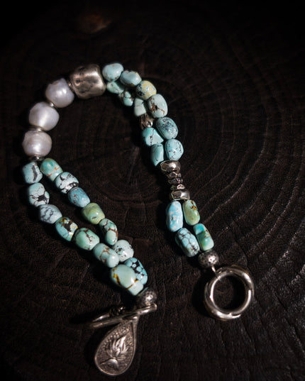 Balance Wisdom Turquoise Bracelet | Citoline & Sterling Silver Design