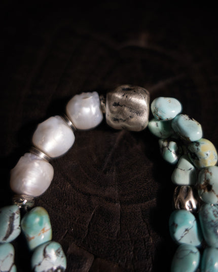 Balance Wisdom Turquoise Bracelet | Citoline & Sterling Silver Design