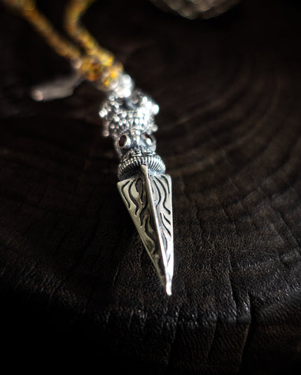 Multicolored Handcrafted Vajra Pendant Necklace