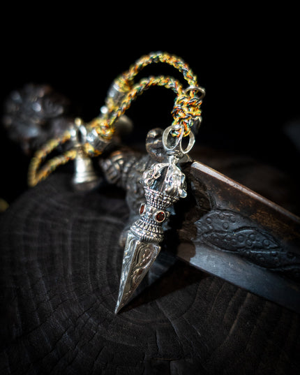 Multicolored Handcrafted Vajra Pendant Necklace