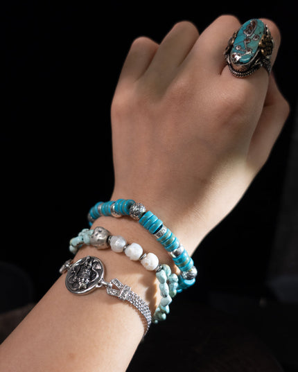 Turquoise Harmony Bracelet | Spiritual Protection, Vitality, and Balance