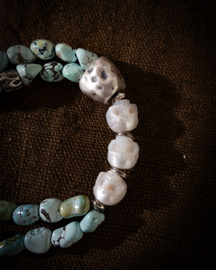 Balance Wisdom Turquoise Bracelet | Citoline & Sterling Silver Design
