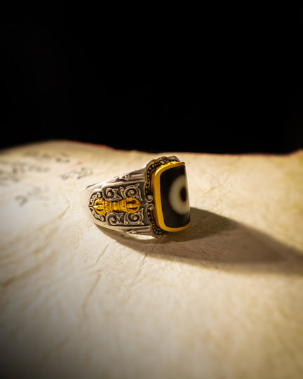 Protective Energy Dzi Tibetan Treasures Rings