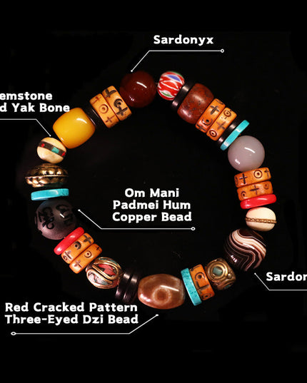 Courage Energy Tibetan Treasures Bracelet