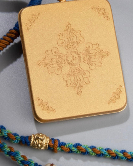 Tibetan Thangka Pendant – Blessings of the Twelve Zodiac and Eight Zodiac Buddhas