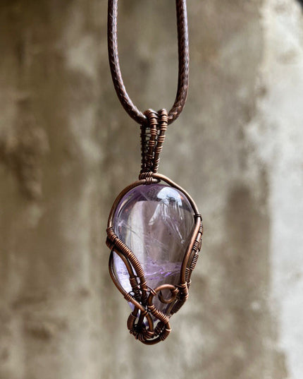 Cosmic Serenity Stream Amethyst Pendant