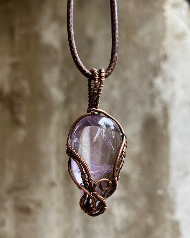 Cosmic Serenity Stream Amethyst Pendant