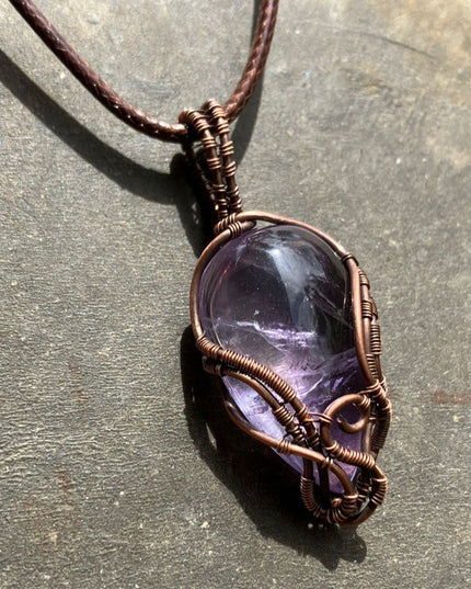 Cosmic Serenity Stream Amethyst Pendant