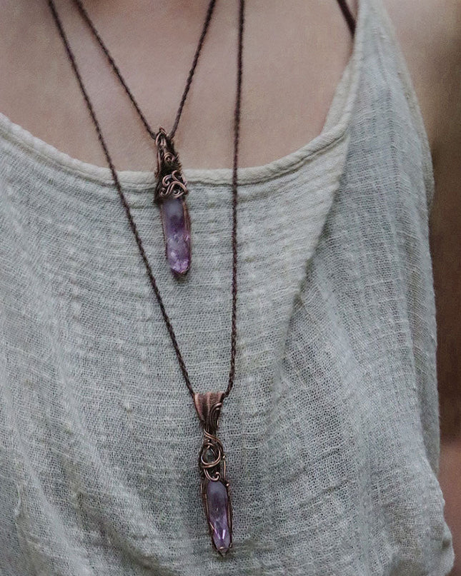 Zen Aura Essence Amethyst Pendant