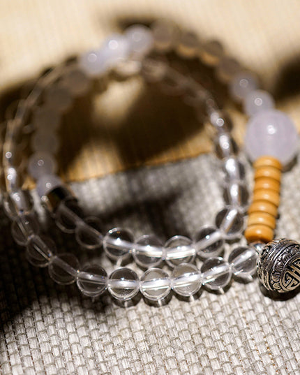 Healing Harmony White Quartz & Agate Necklace