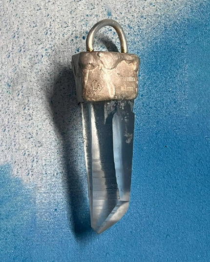 Customizable Energy Talisman Clarity Quartz Pendant