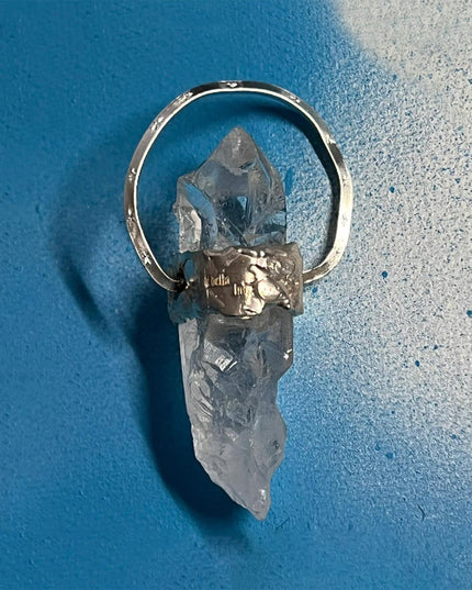Customizable Energy Talisman Clarity Quartz Pendant