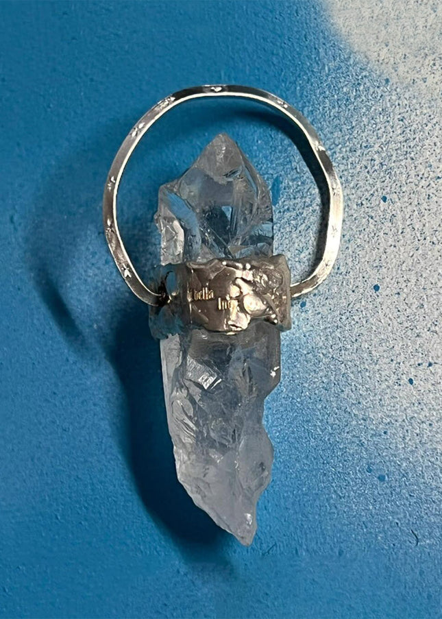 Customizable Energy Talisman Clarity Quartz Pendant