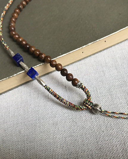 Kailash Energy Essence of Soul Recovery Clear Quartz Pendant with Lapis Lazuli and Sterling Silver