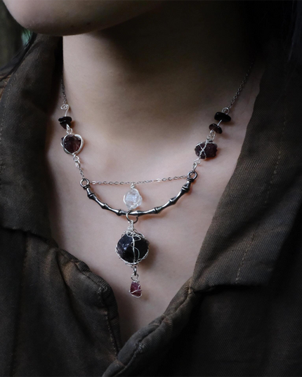 Peaceful Glow Clear Quartz  Necklace