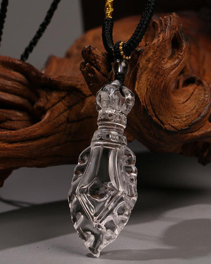 Wisdom Sword Clear Quartz Pendant
