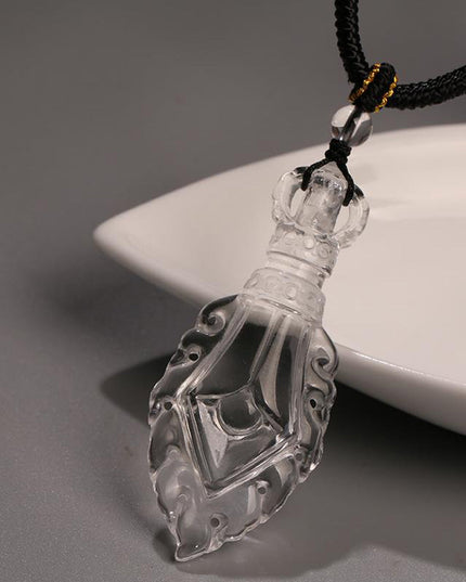 Wisdom Sword Clear Quartz Pendant