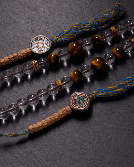 Crystal & Tiger Eye Healing Necklace