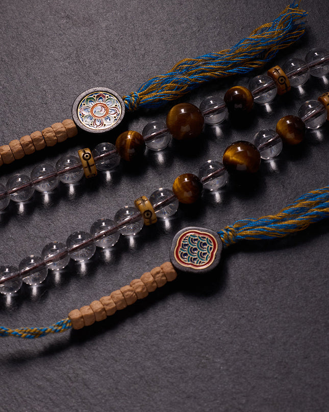 Crystal & Tiger Eye Healing Necklace