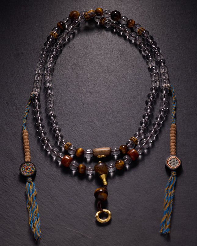 Crystal & Tiger Eye Healing Necklace