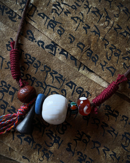 Tibetan Guardian Yak Bone Necklace