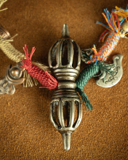 Ming Dynasty Tibetan Vajra Pendant Necklace with Gibeon Meteorite