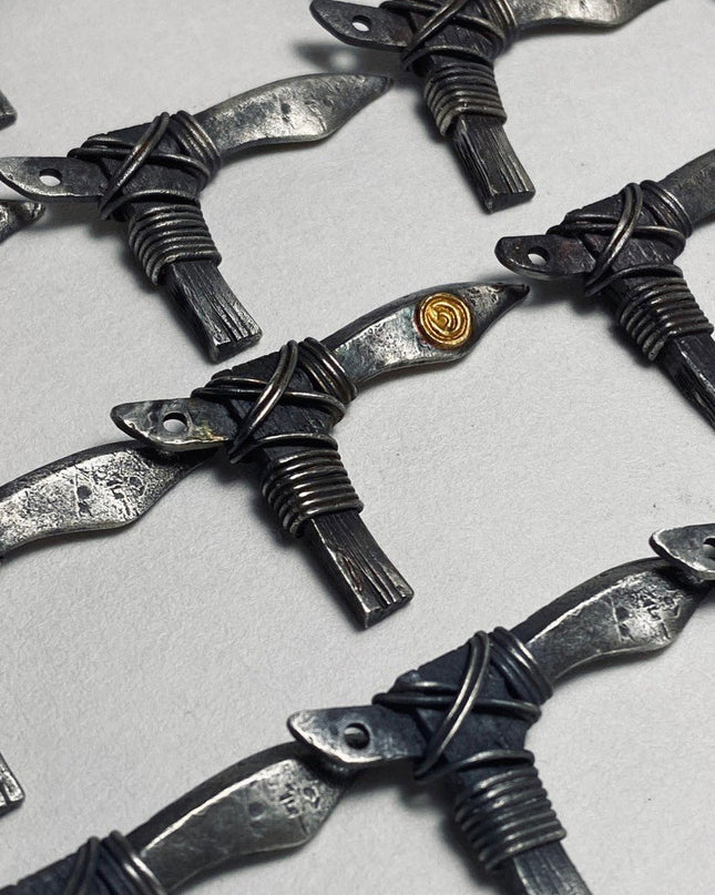 Silver Dagger Guardian Talisman Pendant