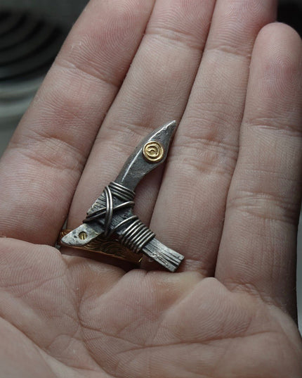Silver Dagger Guardian Talisman Pendant