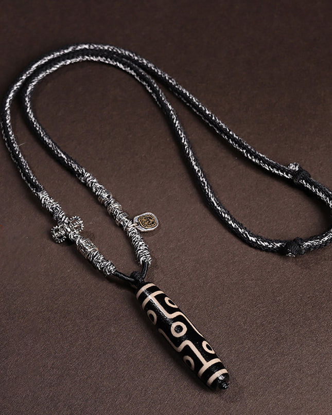 Guardian Nine-Eyed Dzi Pendant Pendant