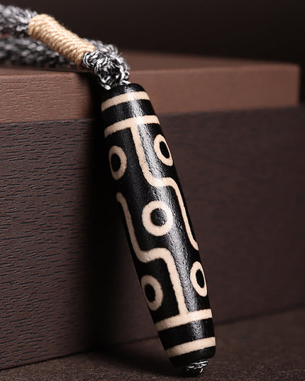 Guardian Nine-Eyed Dzi Pendant Pendant