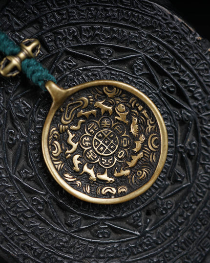 Zodiac Wealth Copper Pendant