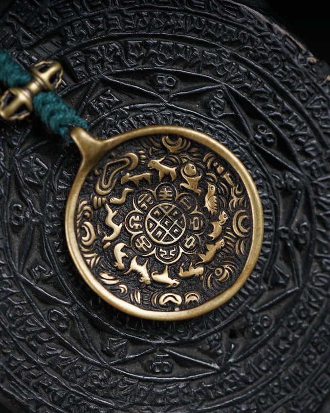 Zodiac Wealth Copper Pendant