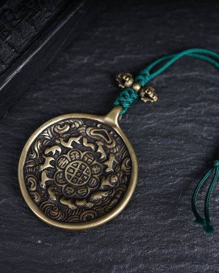 Zodiac Wealth Copper Pendant